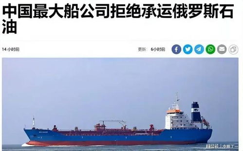 中國油輪審慎調整航線 俄油承運面臨新考量